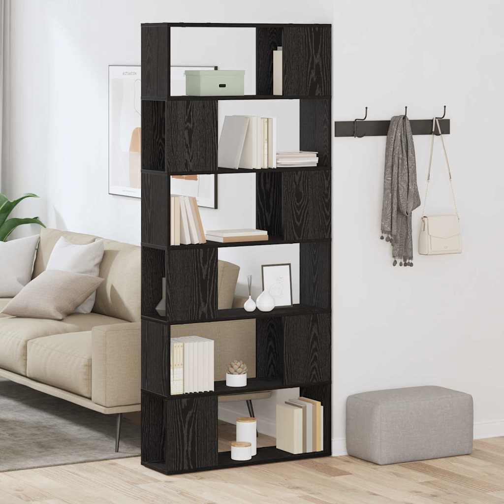 Entertainment Center Black 80 x 24 x 186 cm Engineered wood
